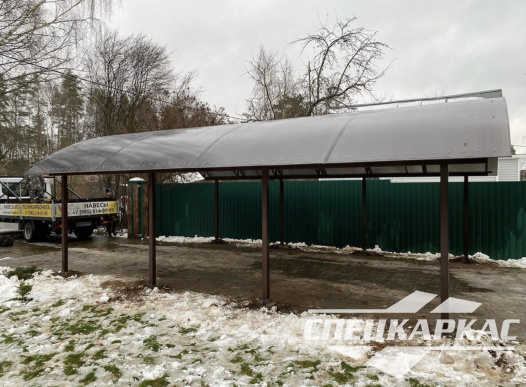 Металлический навес с поликарбонатом №61 - фото 1570