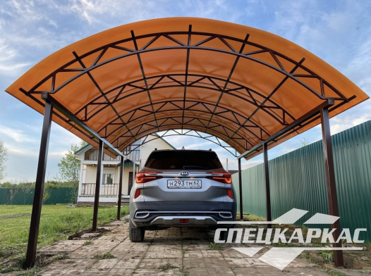 Навес для одной машины на дачу №26 - фото 1222